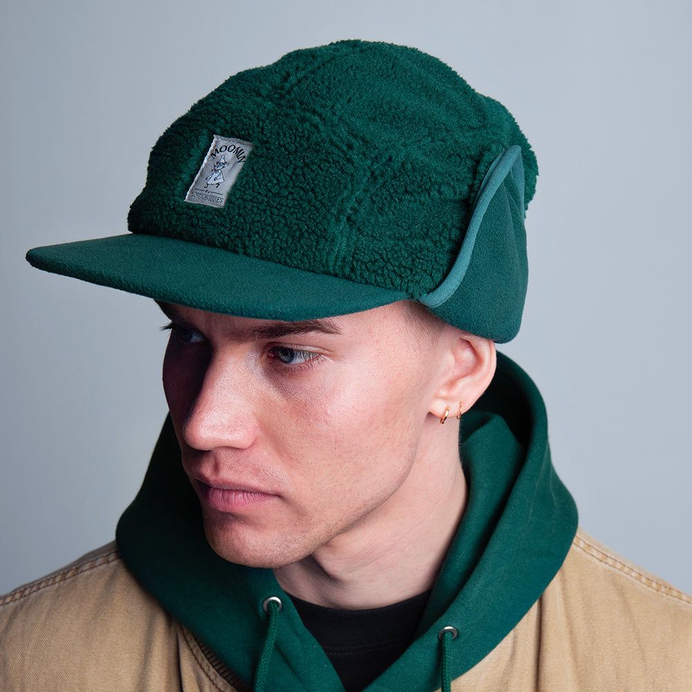 Snufkin Fleece Earflap Cap Green - Nordicbuddies - The Official