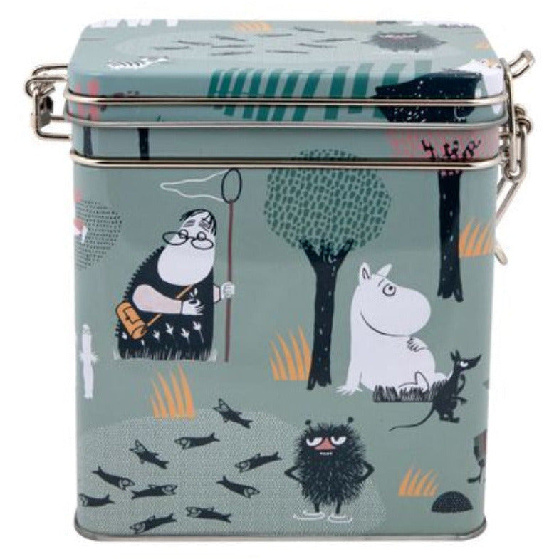 Moomin Forest Walk Espresso Tin Green - Martinex - The Official Moomin Shop