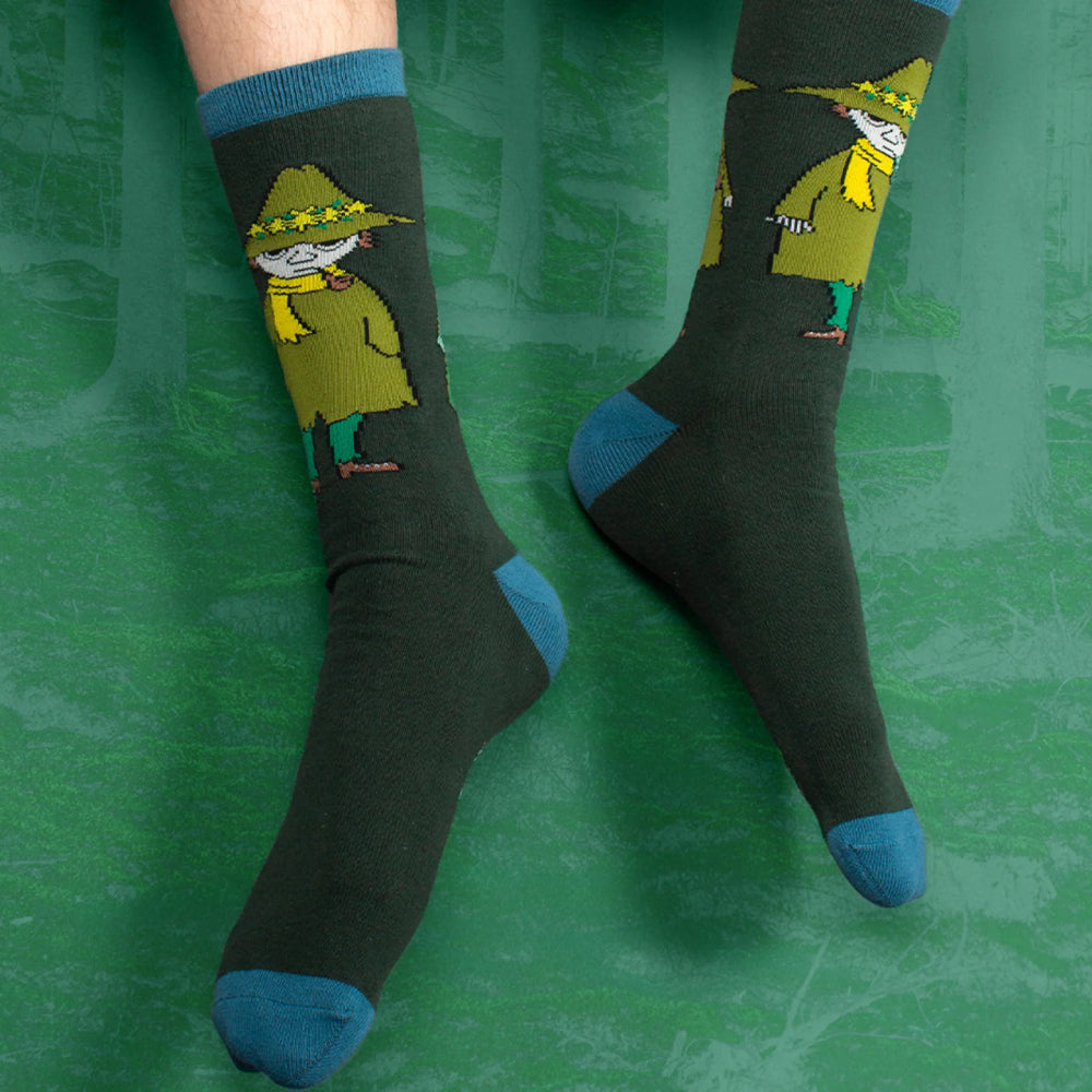 Snufkin Travelling Socks 40-45 Green - The Official Moomin Shop