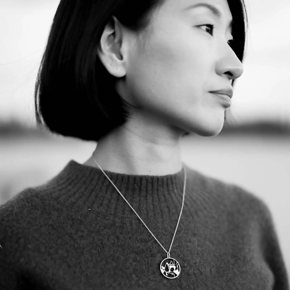Moomin Friendship Silver Necklace - Lumoava - The Official Moomin Shop