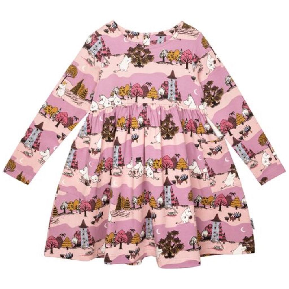 Moomin Valley Kids Pocket Dress Lilac - Martinex - The Official Moomin Shop
