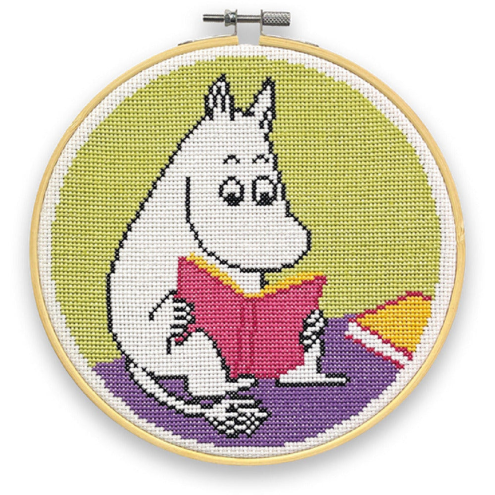 Moomintroll Reading Cross Stitch Kit - The Crafty Kit Company - The Official Moomin Shop