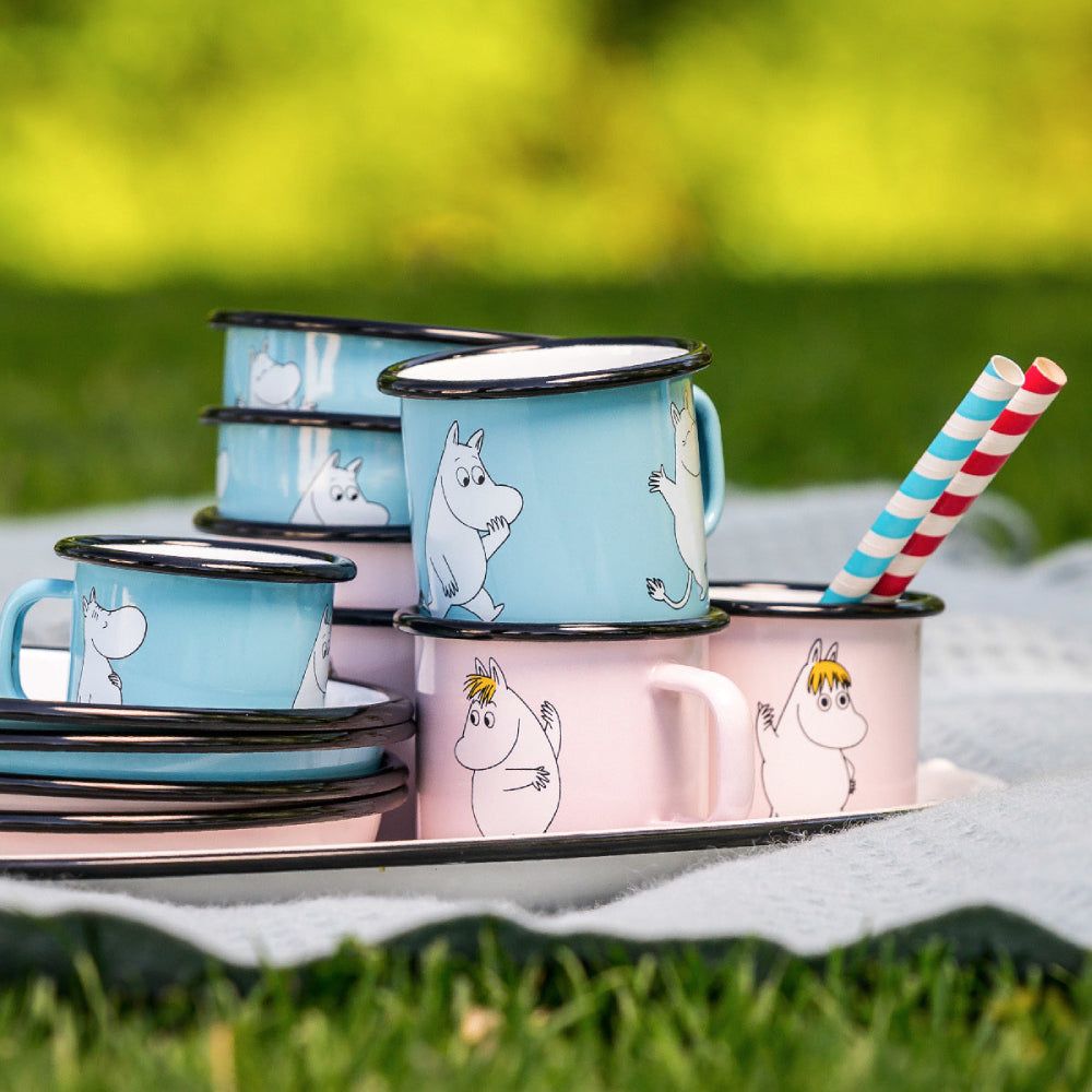 Moomintroll Retro Mug 2,5dl Blue - The Official Moomin Shop