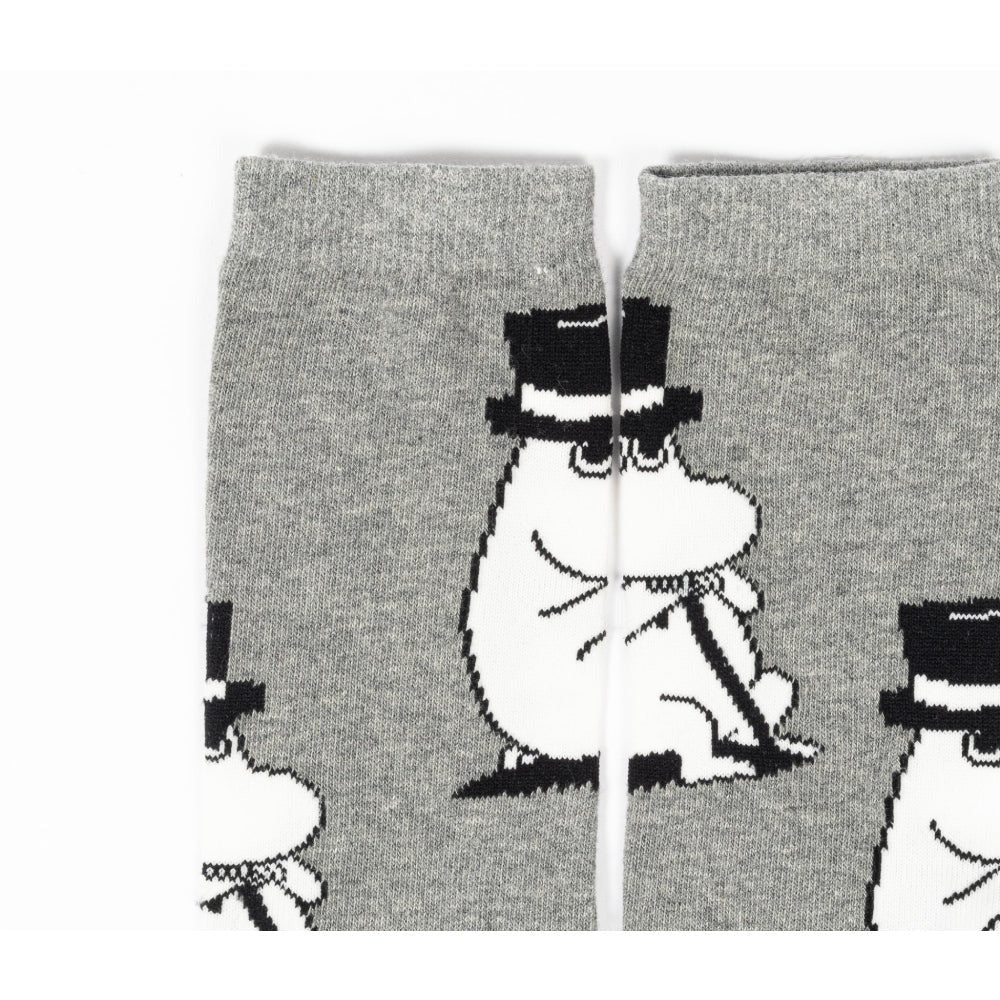 Moominpappa Thinking Socks Grey - Nordicbuddies - The Official Moomin Shop