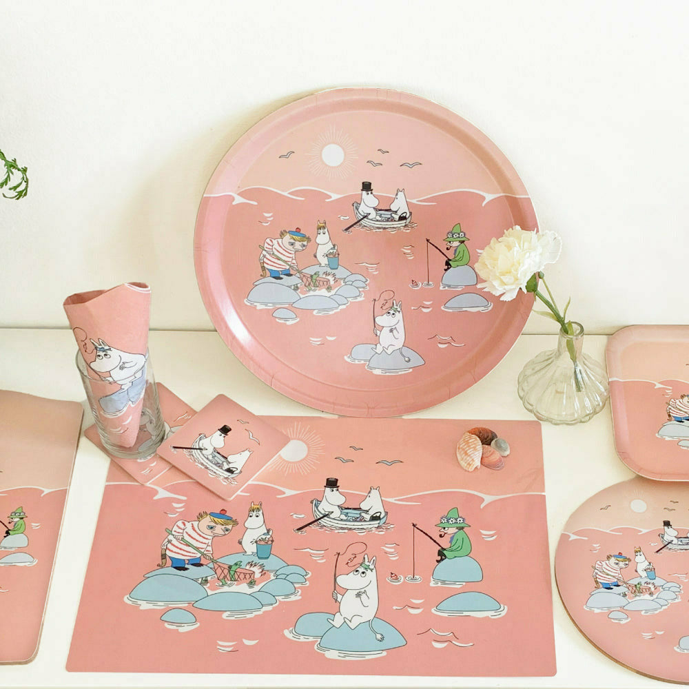 Moomin Fishing Round Tray - Opto Design - The Official Moomin Shop