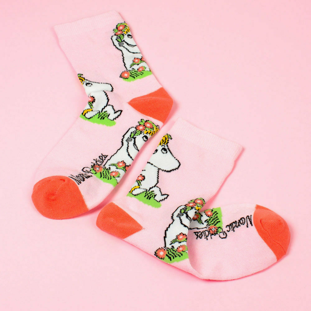 Snorkmaiden Summer Socks Pink - Nordicbuddies - The Official Moomin Shop