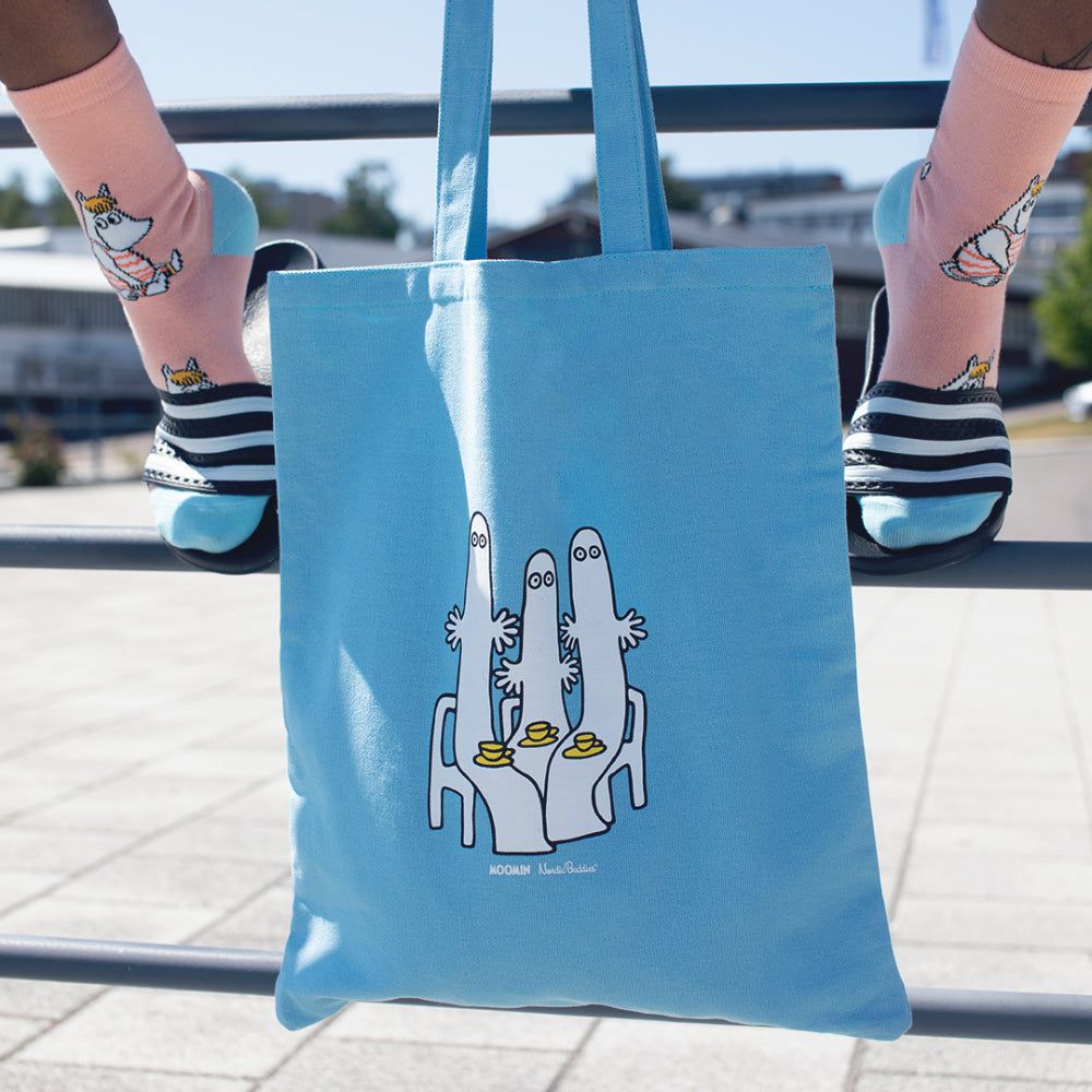 Hattifatteners Tote Bag Lightblue - The Official Moomin Shop