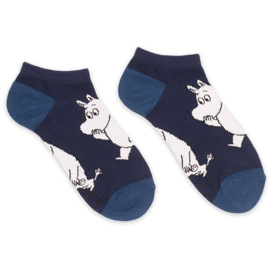 Moomintroll Ankle Socks Blue 40-45 - The Official Moomin Shop