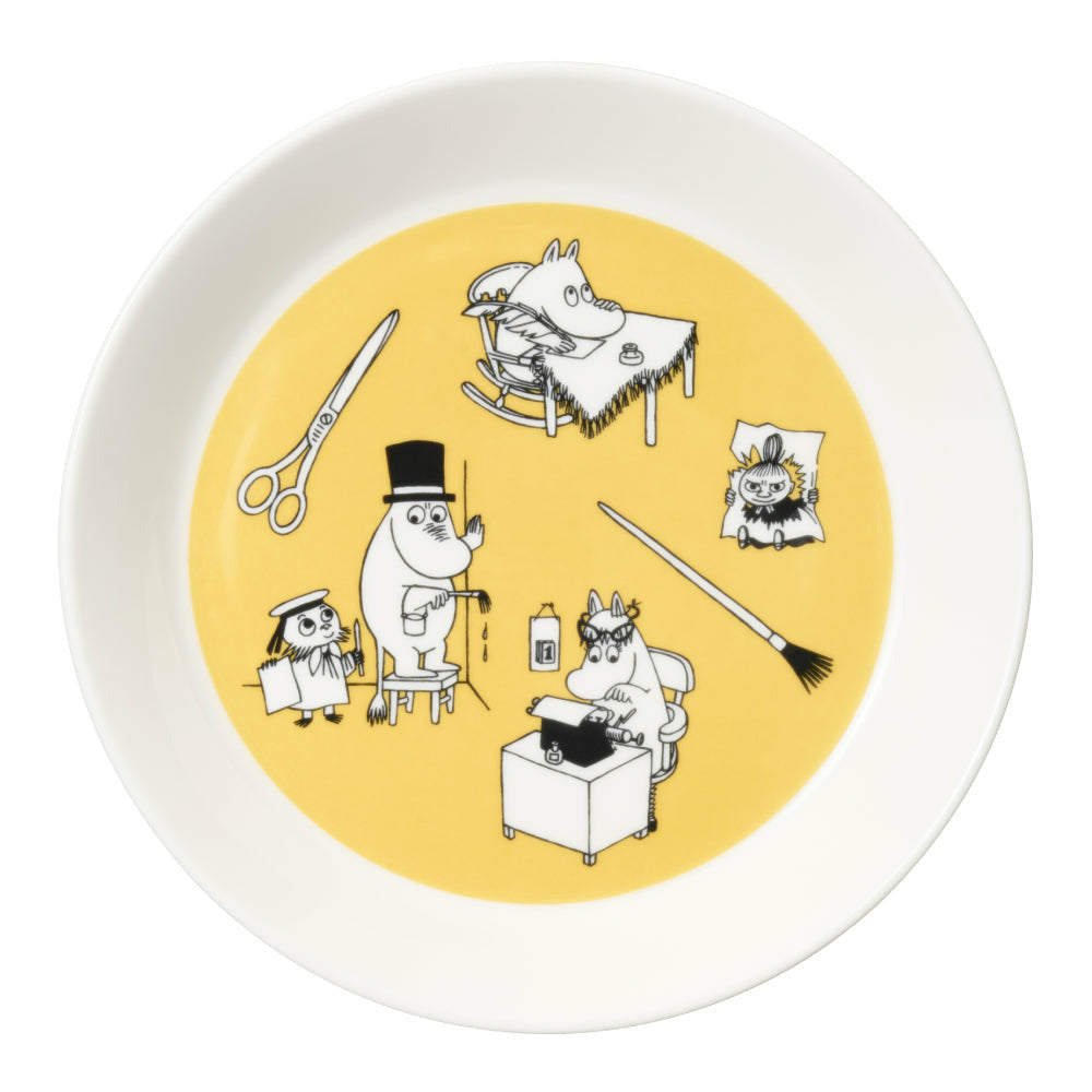 Moomin Collector&#39;s Edition Plates 2022 2-pack: Office &amp; Winternight - Arabia - The Official Moomin Shop