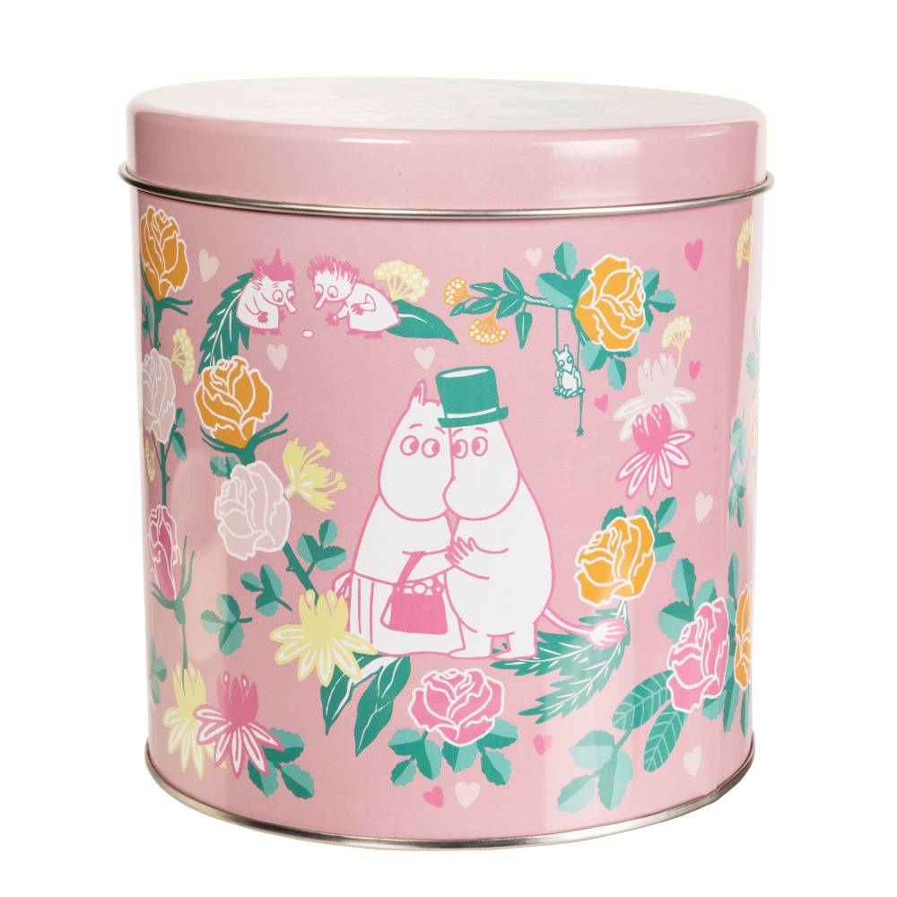 Moomin Soulmates Round Tin Pink - Martinex - The Official Moomin Shop