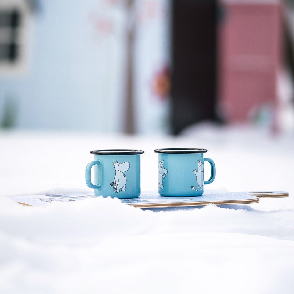 Moomintroll Retro Mug 2,5dl Blue - The Official Moomin Shop