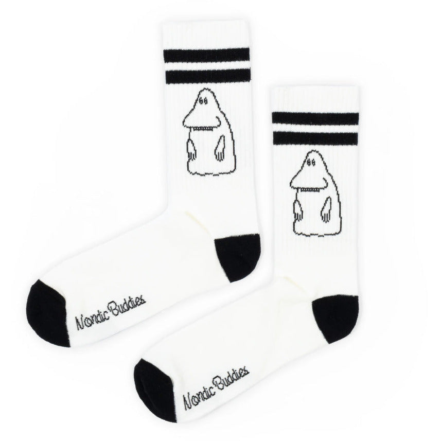 The Groke Retro Socks 40-45 White - The Official Moomin Shop
