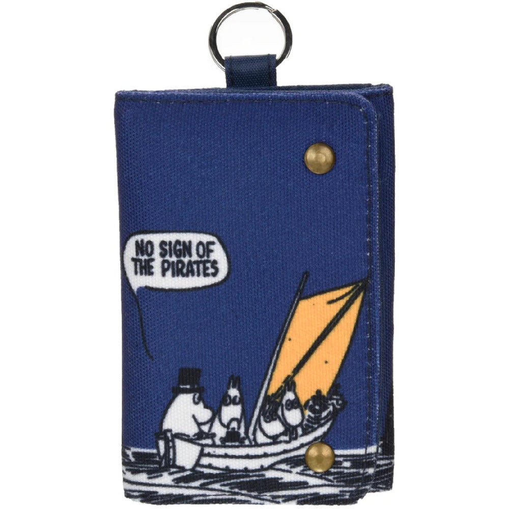 Moominpappa Sea Canvas Wallet Blue - The Official Moomin Shop