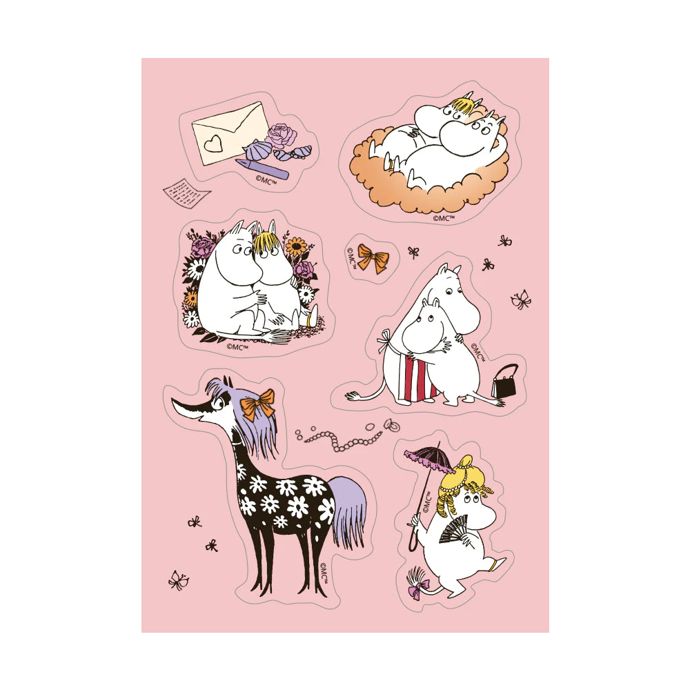 Moomin Love Sticker Postcard - Putinki - The Official Moomin Shop