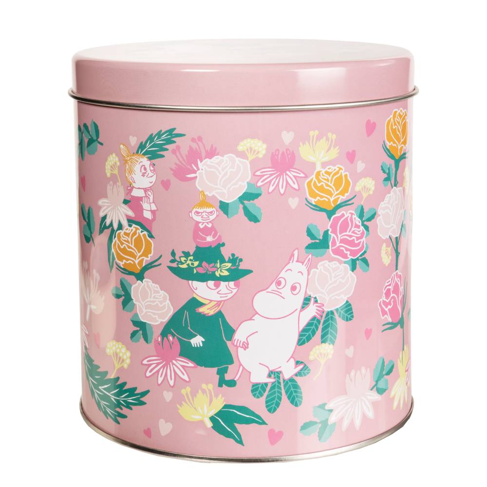Moomin Soulmates Round Tin Pink - Martinex - The Official Moomin Shop