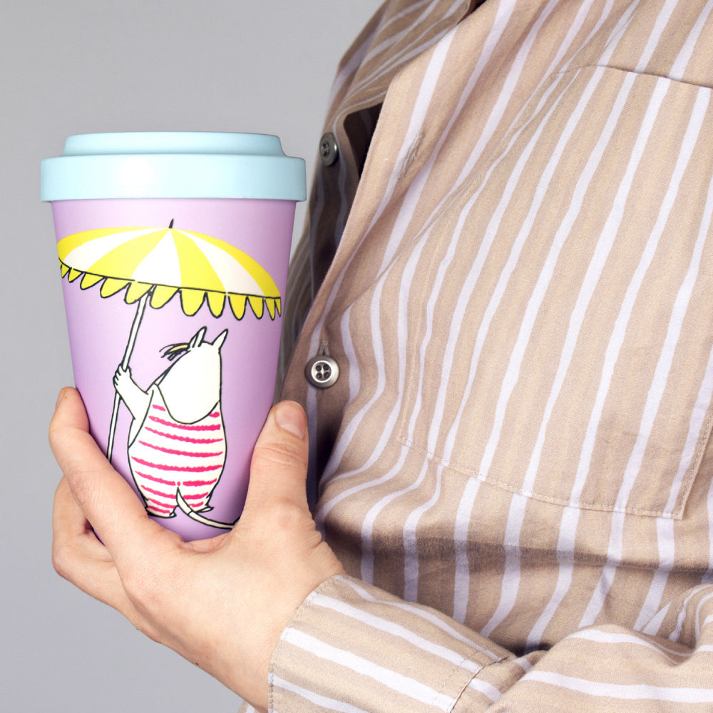 Snorkmaiden Beach Take-Away Mug Lilac - The Official Moomin Shop