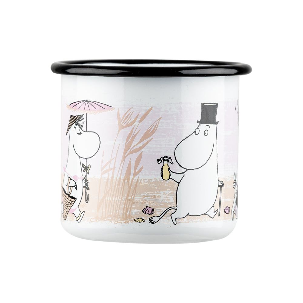 Moomin Enamel Mug 3.7 dl Moomin Beach  - Muurla - The Official Moomin Shop