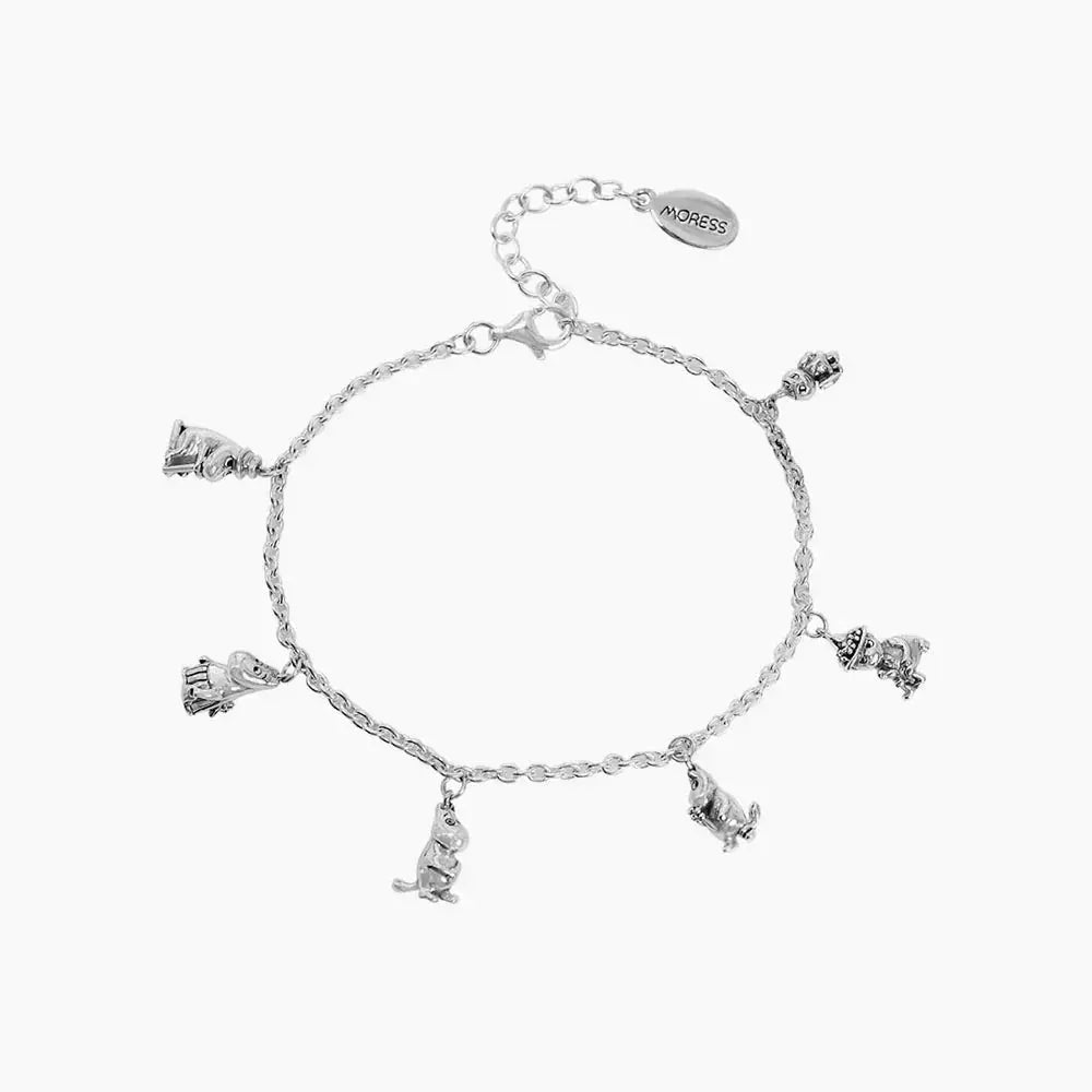 Moomin Family Silver Bracelet - Moress Charms - The Official Moomin Shop