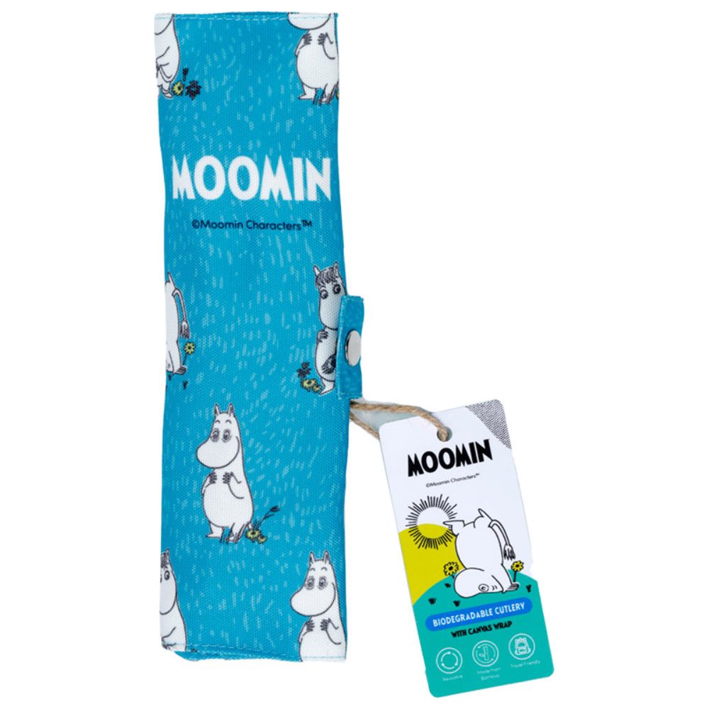 Moomin 100% Natural Bamboo Cutlery 6 Piece Set - Puckator - The Official Moomin Shop
