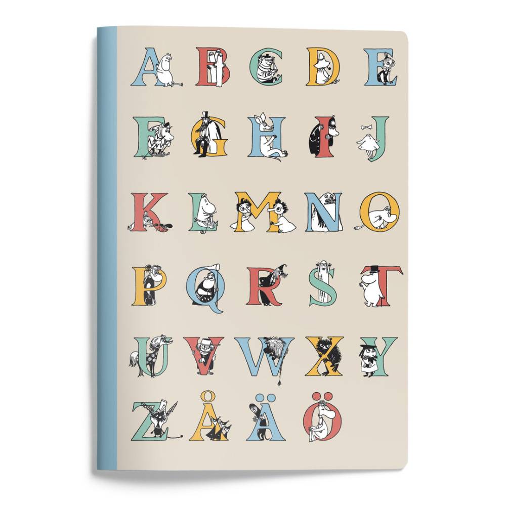 Moomin Notebook A5 Alphabet - Putinki - The Official Moomin Shop