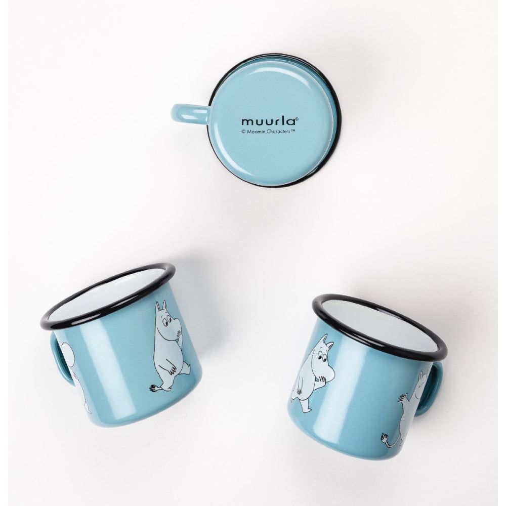 Moomintroll Retro Mug 2,5dl Blue - The Official Moomin Shop