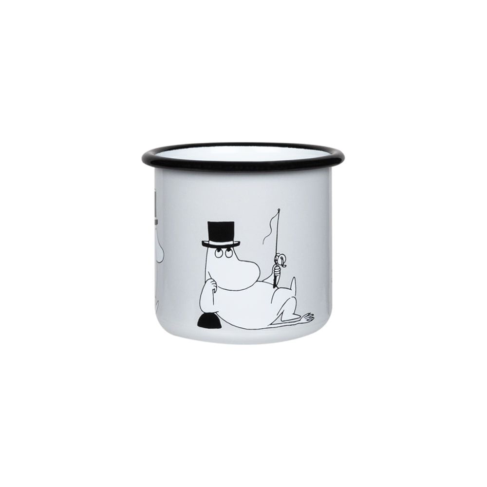 Moominpappa Retro Mug 3,7dl Gray - The Official Moomin Shop