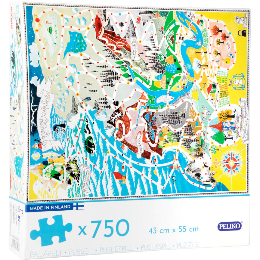 Map of Moominvalley Puzzle 750 pcs - Martinex - The Official Moomin Shop