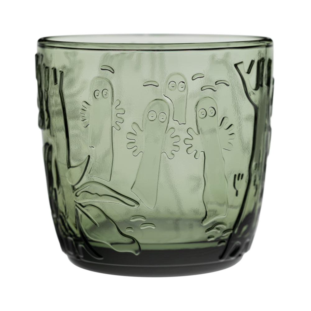Moomin Mystical Forest Glass Tumblers 2-pack 28cl Green - The Official Moomin Shop