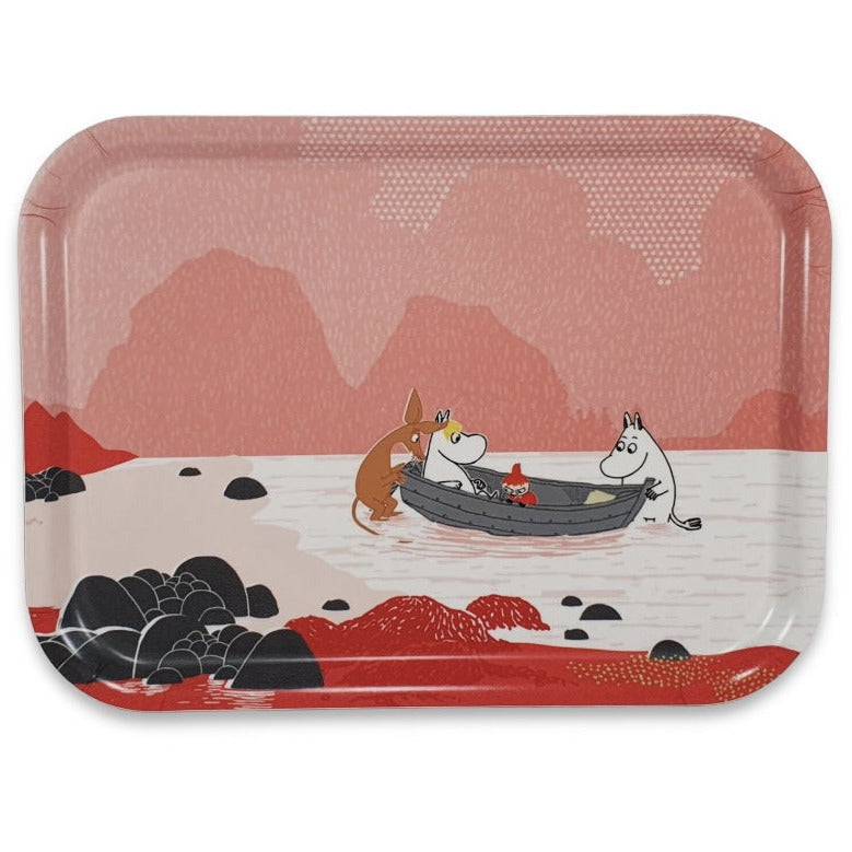 Moomin Boat Tray 27 x 20 cm Pink - Opto Design - The Official Moomin Shop