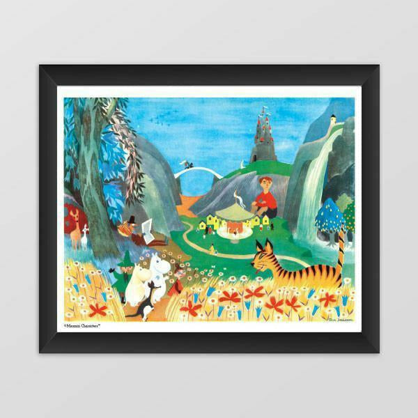 Moomin poster - Carousel Party 50 x 40 cm - The Official Moomin Shop