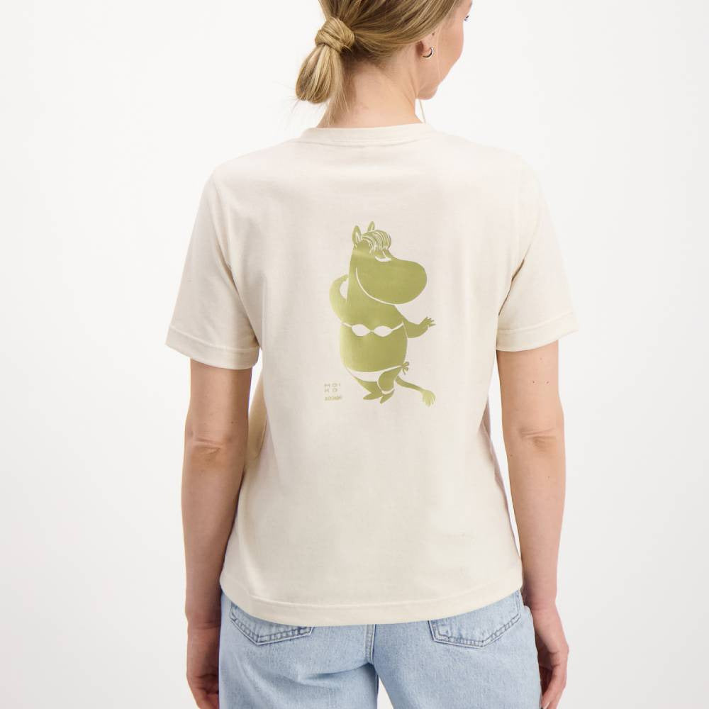 Moomin Riviera T-shirt Beige - Moiko - The Official Moomin Shop