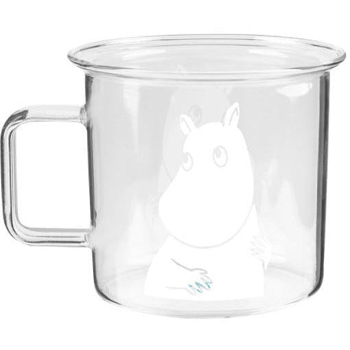Moomintroll Glass Mug Clear 3,5 dl - Muurla - The Official Moomin Shop