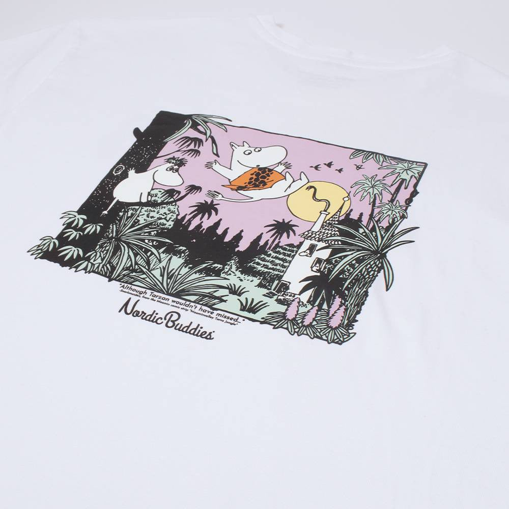 Moomin Jungle T-shirt White - Nordicbuddies - The Official Moomin Shop