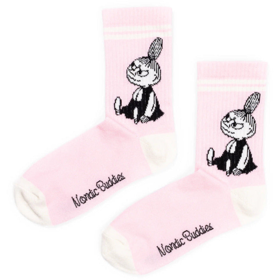 Little My Retro Socks Pink - Nordicbuddies - The Official Moomin Shop