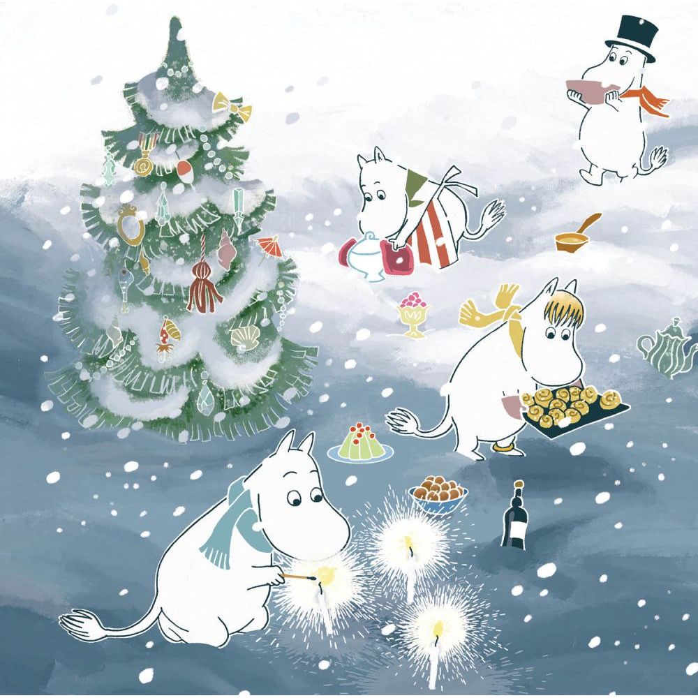 Christmas Greeting Card Square Midwinter Festival - Hype Cards - The Official Moomin Shop