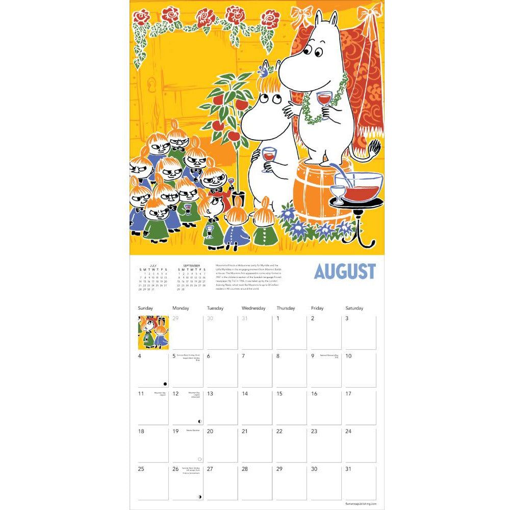 Moomin Wall Calendar 2024 Berty Chandra