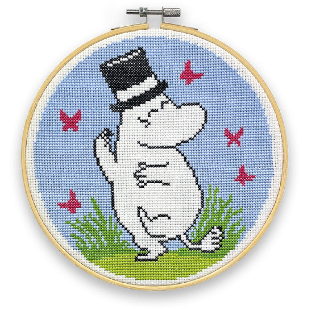 Moominpappa Dancing Cross Stitch Kit - The Crafty Kit Company - The Official Moomin Shop