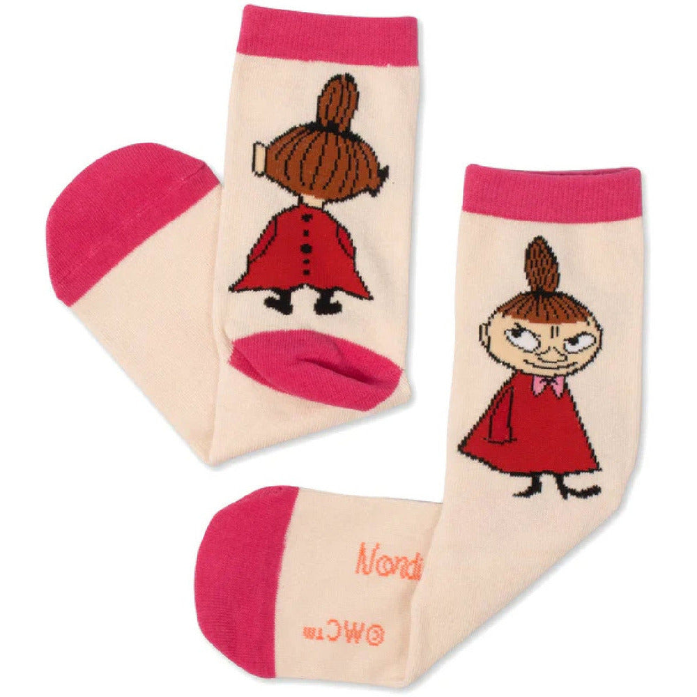 Little My Butt Socks Beige - Nordicbuddies - The Official Moomin Shop