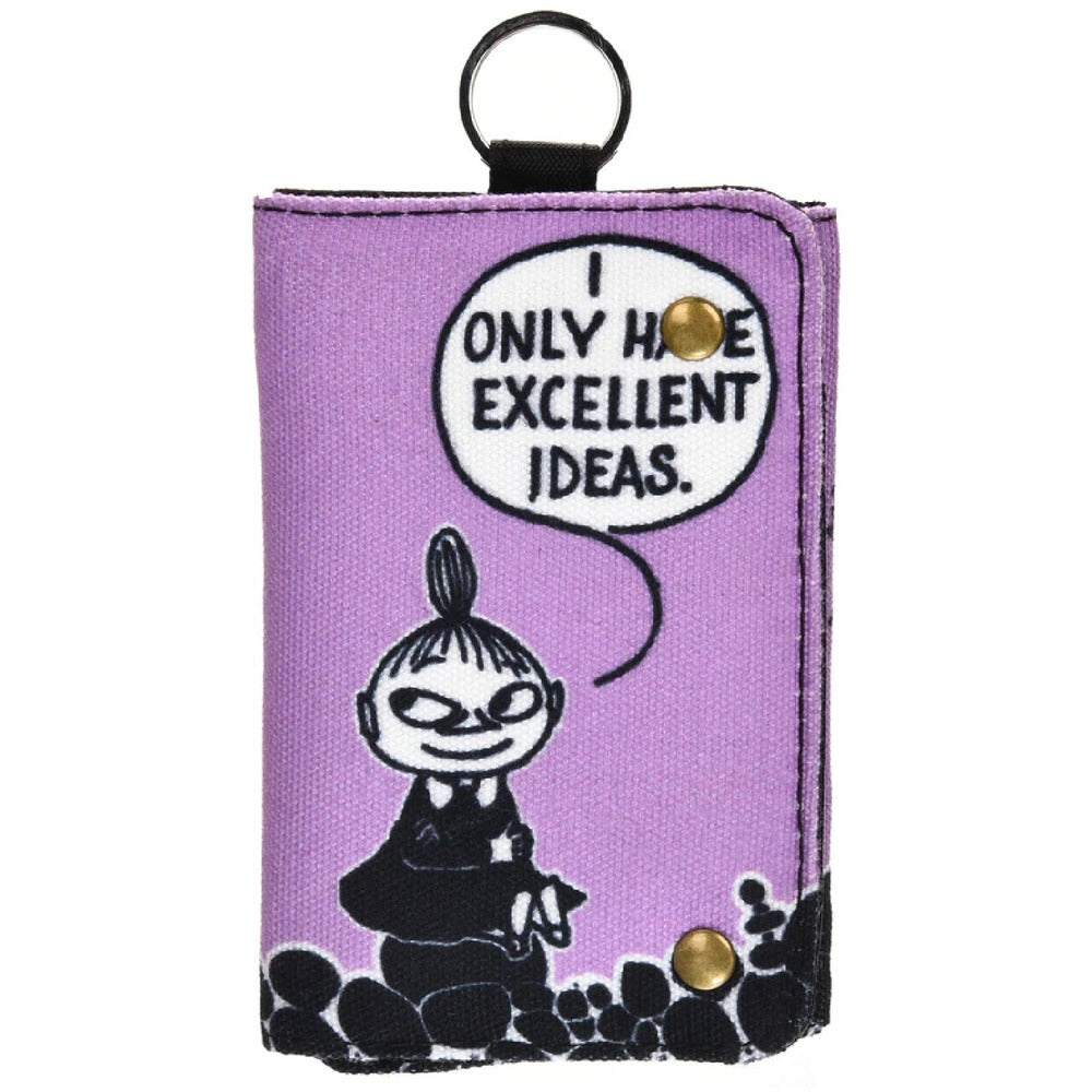 Little My Canvas Wallet Purple - The Official Moomin Shop