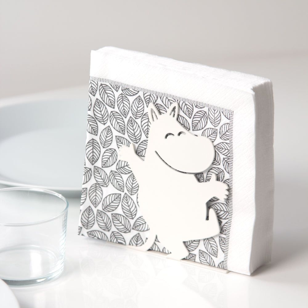 Moomintroll & Snorkmaiden Napkin Holder White - The Official Moomin Shop