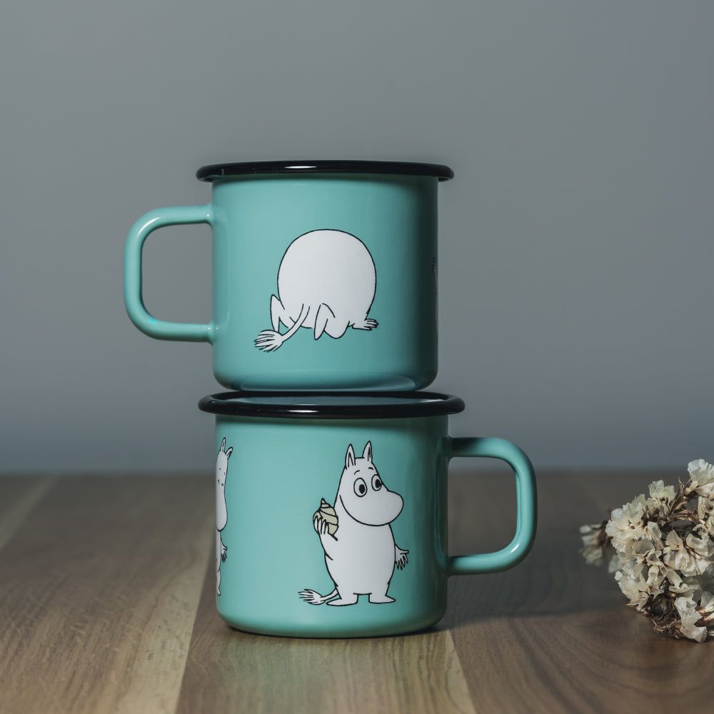 Moomintroll Retro Mug 3,7dl Blue - The Official Moomin Shop