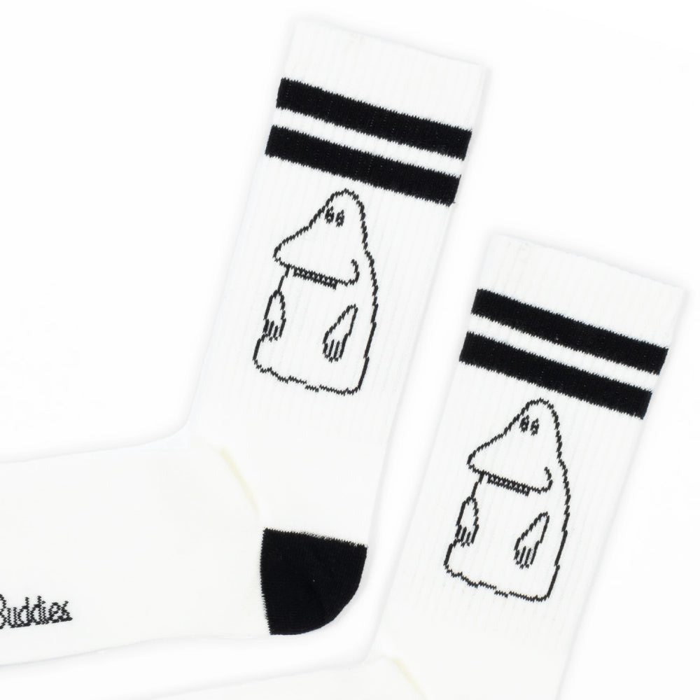The Groke Retro Socks 40-45 White - Nordicbuddies - The Official Moomin Shop
