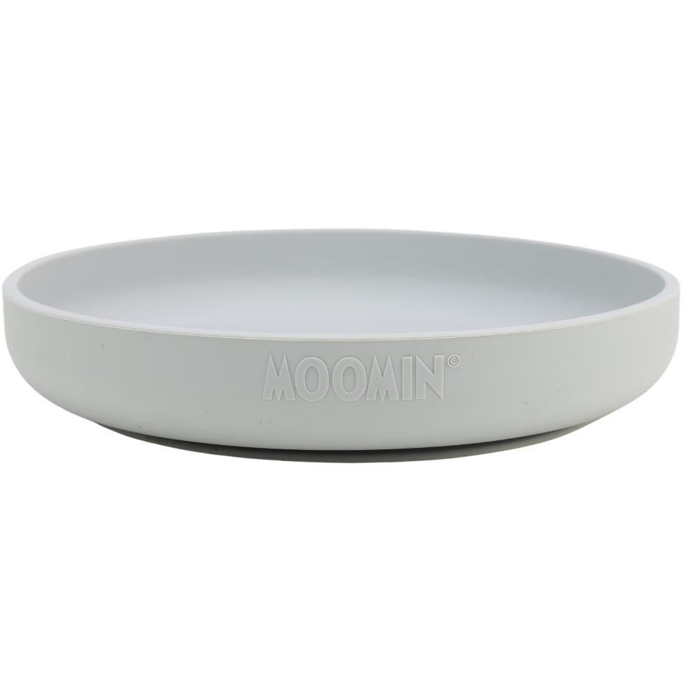 Moominpappa Silicone Plate Grey – Rätt Start - The Official Moomin Shop
