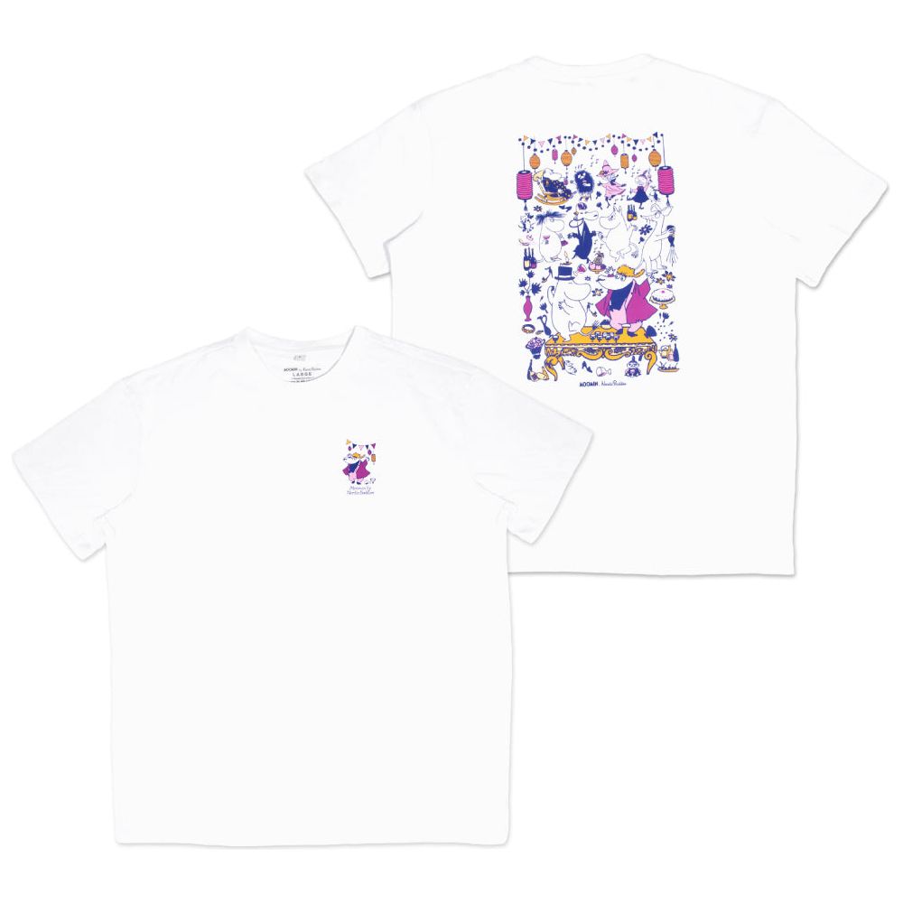 Moomin Party T-shirt White - Nordicbuddies - The Official Moomin Shop