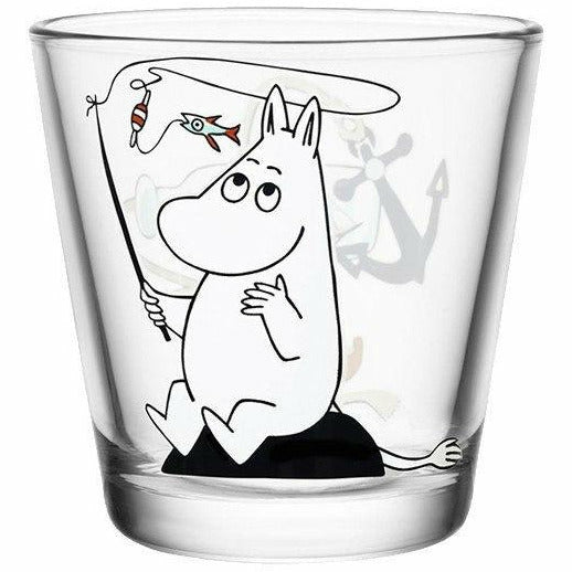 Moomintroll fishing 21 cl glass by Iittala - The Official Moomin Shop